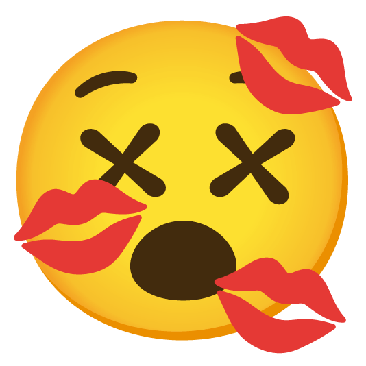 dizzy face kiss