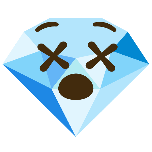 dizzy face gem