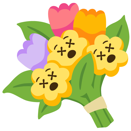 dizzy face bouquet
