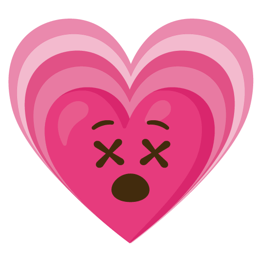 dizzy face heartpulse