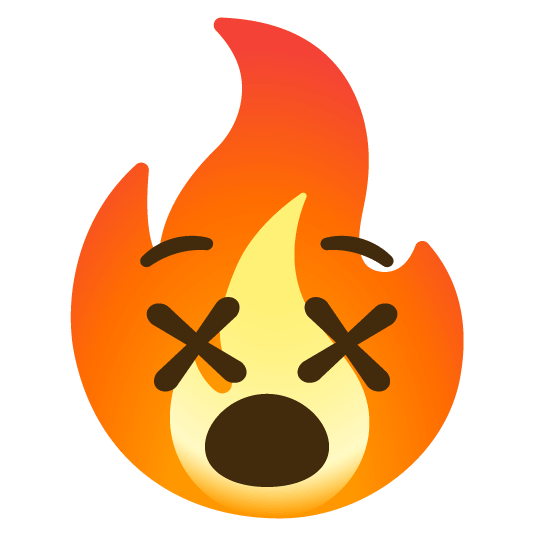 dizzy face fire