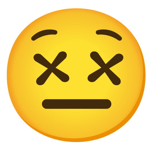 dizzy face neutral face