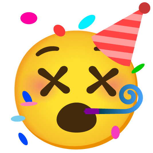 dizzy face partying face