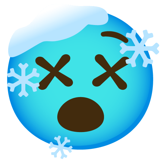 dizzy face cold face