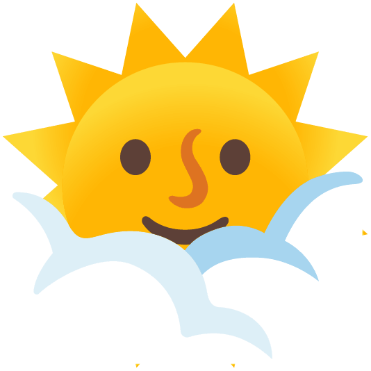 face in clouds sun with face