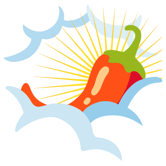 face in clouds hot pepper