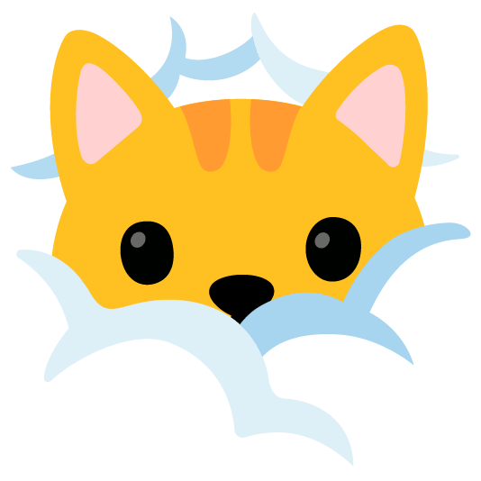 face in clouds cat