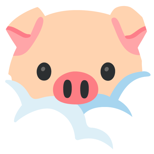 face in clouds pig