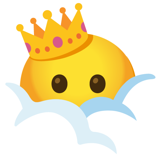 face in clouds crown