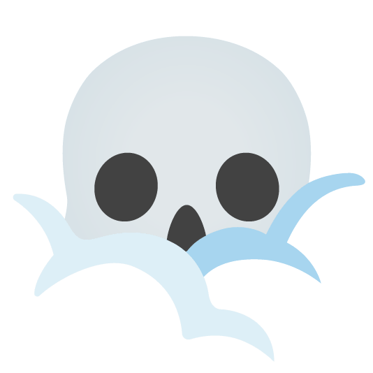 face in clouds skull