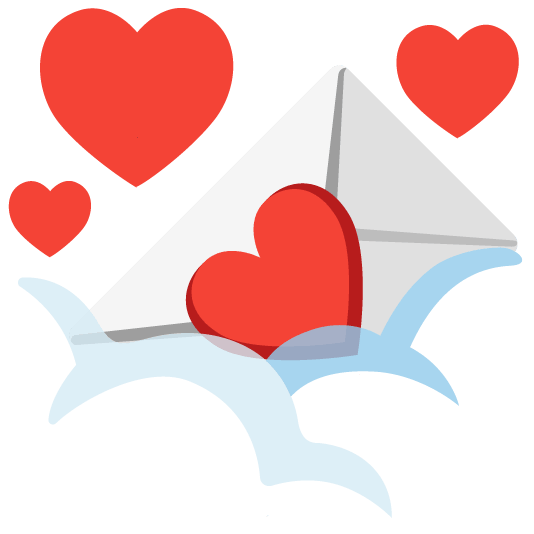 face in clouds love letter