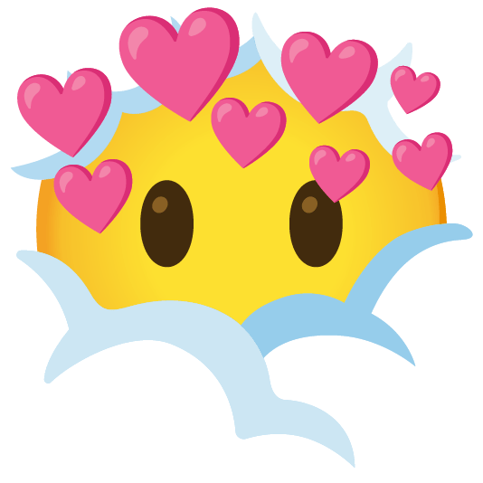 face in clouds cupid