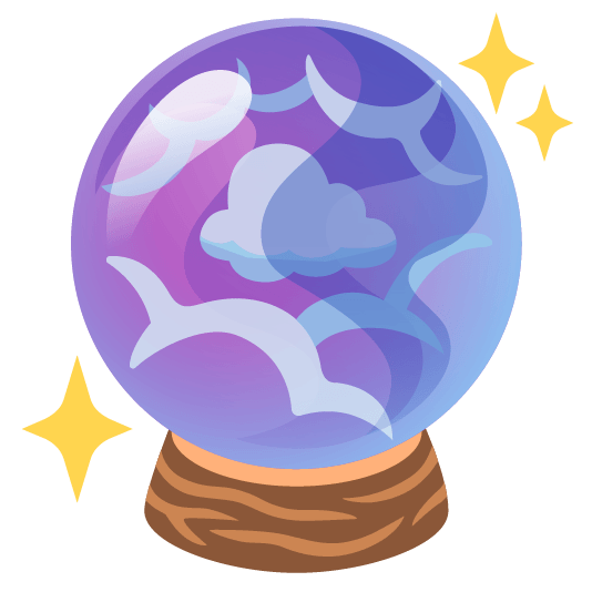 face in clouds crystal ball