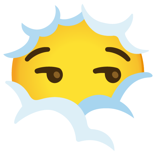 face in clouds smirk