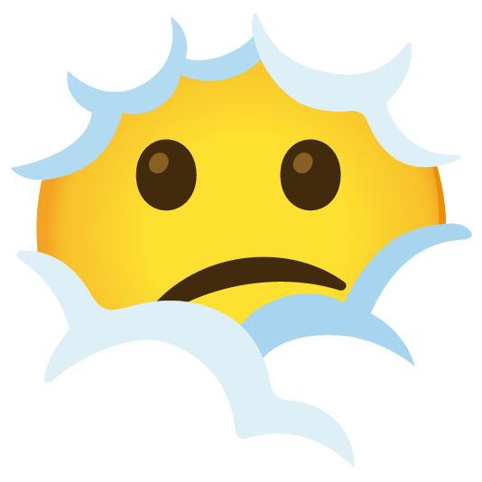 face in clouds confused