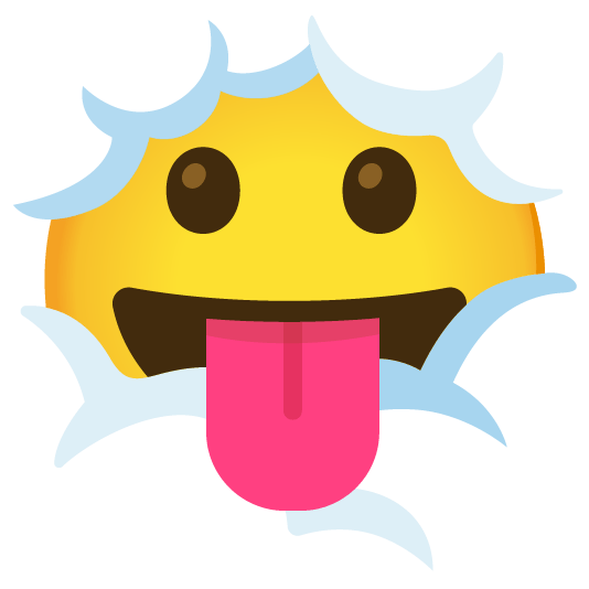 face in clouds stuck out tongue