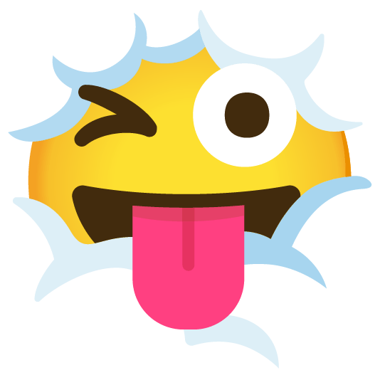 face in clouds stuck out tongue winking eye