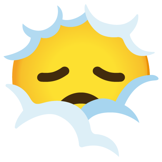 face in clouds disappointed