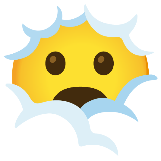 face in clouds frowning