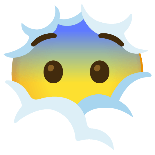 face in clouds fearful