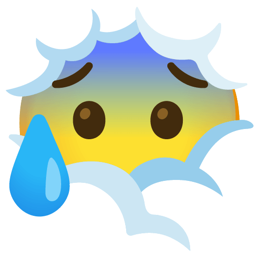 face in clouds cold sweat