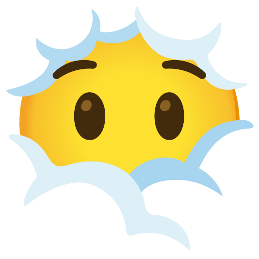 face in clouds astonished