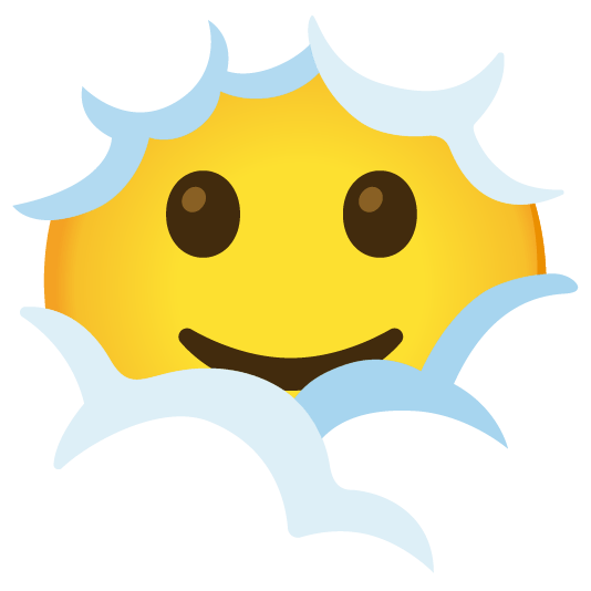 face in clouds slightly smiling face