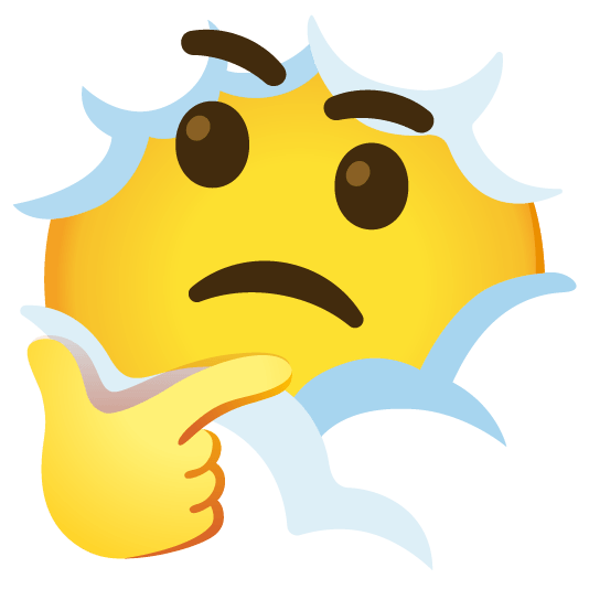 face in clouds thinking face