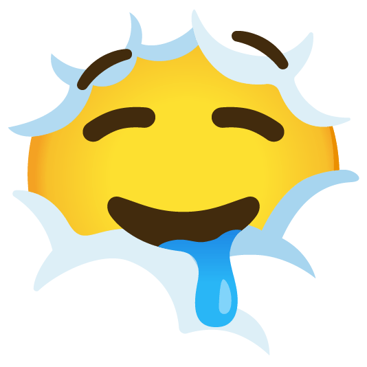 face in clouds drooling face