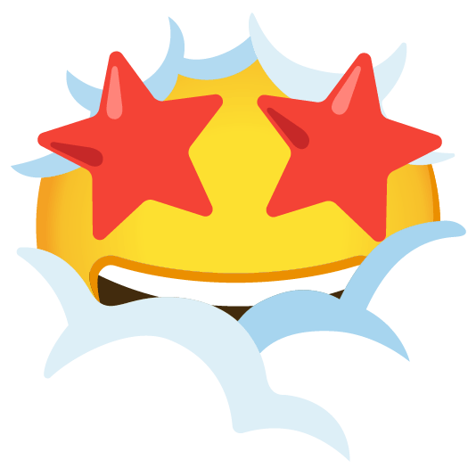 face in clouds star struck