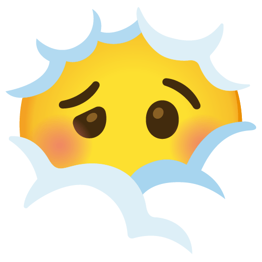 face in clouds woozy face