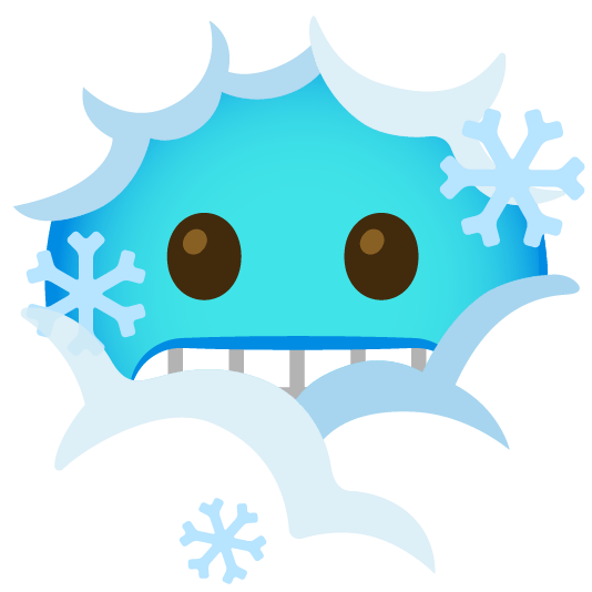 face in clouds cold face