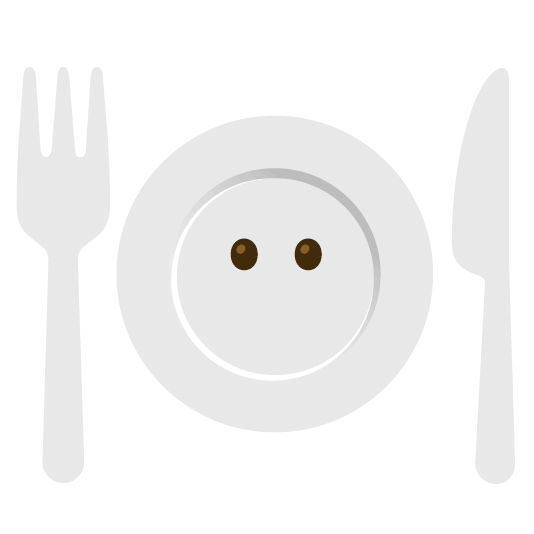 no mouth knife fork plate