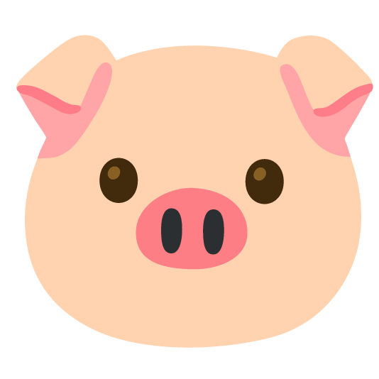 no mouth pig