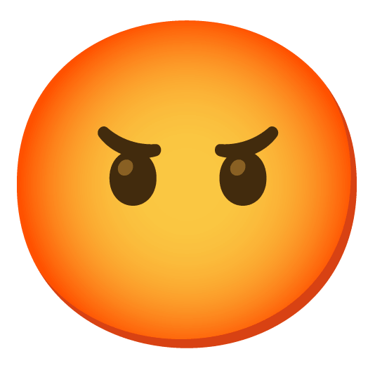 no mouth face with symbols on mouth