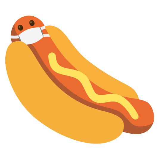 mask hotdog
