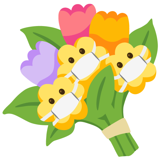 mask bouquet