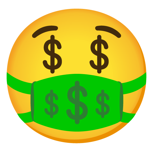 mask money mouth face