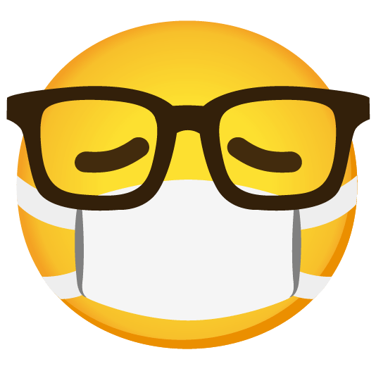 mask nerd face