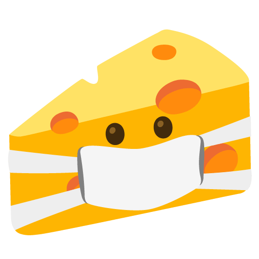 mask cheese wedge