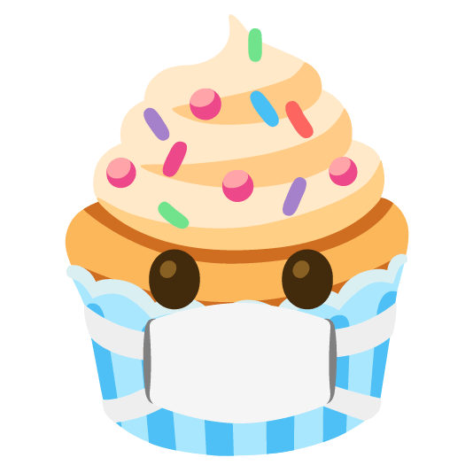 mask cupcake