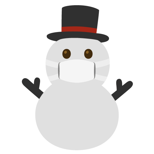 mask snowman without snow
