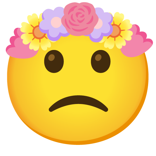 slightly frowning face tulip