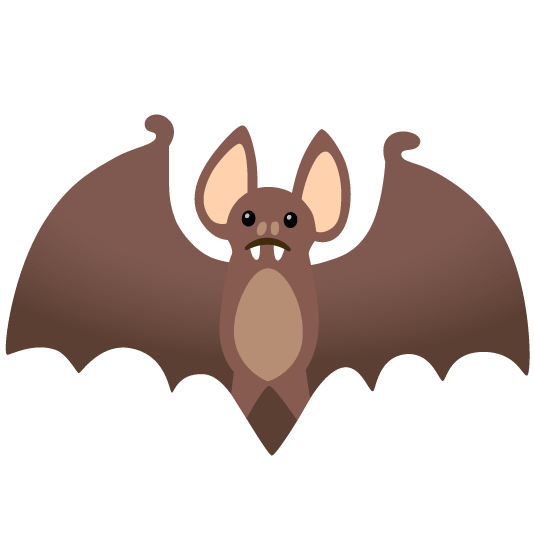 slightly frowning face bat