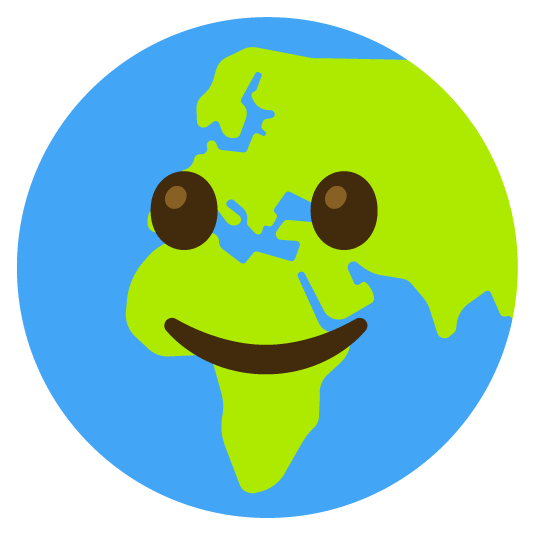 slightly smiling face earth africa