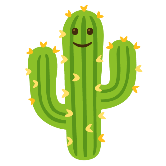 slightly smiling face cactus