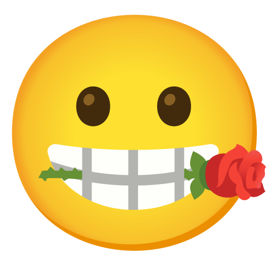 slightly smiling face rose