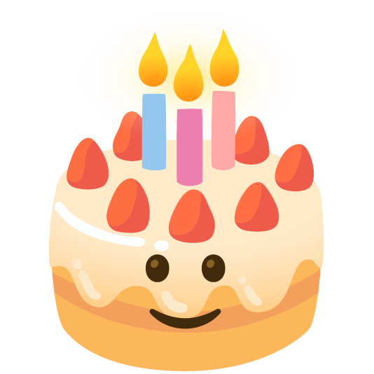 slightly smiling face birthday