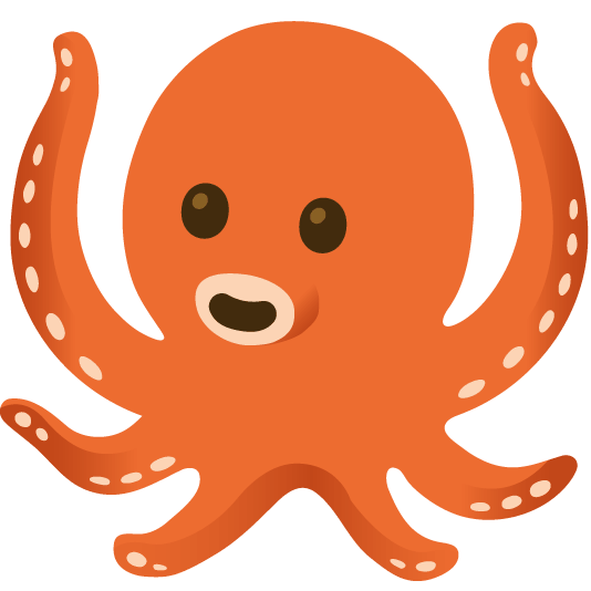 slightly smiling face octopus
