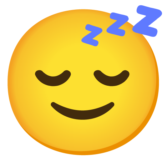 slightly smiling face sleeping
